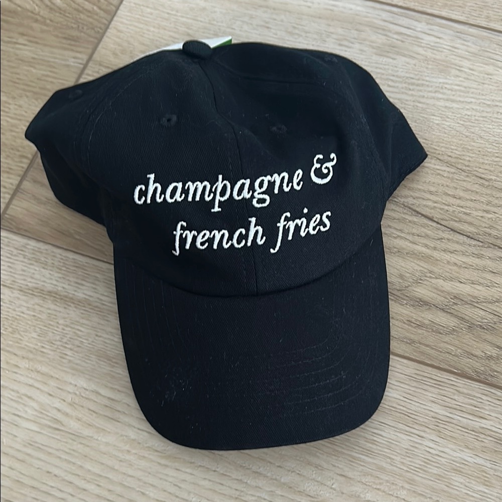 Kate Spade Black Cap with White Embroidery
